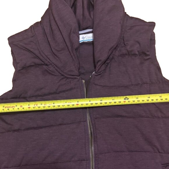 Columbia Omni-Heat Purple Puffer Vest SUPER SOFT Womens Size Small - Picture 7 of 8